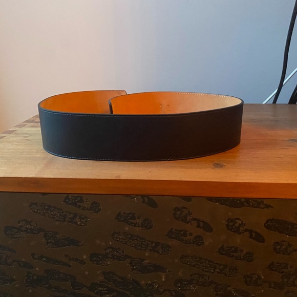 Maison Boinet Wide Calf Leather Waist Belt Size 32 main image 4